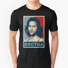 Camiseta De algodón puro con estampado De Desmond Hume Lost - Brotha para 100%, camiseta De la Serie De televisión, J, Abrams, Barack, Hope, Barack 2024 - compra barato