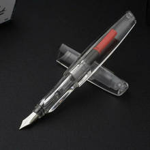 Transparent Fountain Pen Triangular Ink Pen Fine Nib Converter Filler Business Stationery Office school supplies Writing Gift 2024 - buy cheap