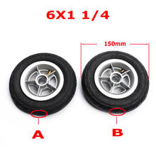 Neumático con llantas de aluminio para patinete eléctrico de Gas, ruedas de 1/4mm y 6 pulgadas, 6x1, 150 2024 - compra barato
