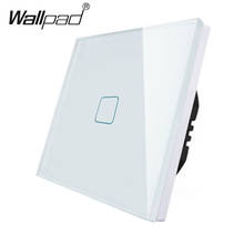 Wallpad Dimmer 1 2 3 Gang Glass Panel Touch Sensor Switch Dimmer Wall Light Brightness Control Switch for UK EU 2024 - buy cheap