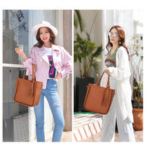 PU Leather Shoulder Messenger Composite Bag Tote Bag Bolsa 4pcs/Set Women Composite Bag Ladies Handbag Female Set Bag 2024 - buy cheap