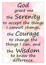 Hanging Style Serenity Prayer Pink Door Plaque Gift Metal Sign 8x12in/retro Home Kitchen Bar Pub Wall Decor 2024 - buy cheap