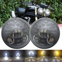 Faro led de haz alto/bajo para proyector Triumph Rocket iii, de 2x5,75 pulgadas, Triple y Street Triple y Thunde 5, 3/4" 2024 - compra barato