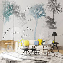 Personalizado mural papel de parede moderno e minimalista selva elk tv fundo pintura 2024 - compre barato