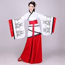 Mulheres Elegante Vestido Hanfu Chinesa Antiga Dinastia Han Princesa Palco Vestido de Roupas Traje de Fadas Senhora Nacional Cosplay Outfit 2024 - compre barato