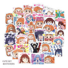 40pcs/set Himouto! Umaru-chan Stickers Anime Kawaii Umaru chan Waterproof Stickers For DIY Skateboard Suitcase Luggage Guitar 2024 - buy cheap