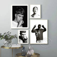 Póster de retrato artístico del cantante de Rap Emo Yung Lean de Suecia, imagen artística Vintage en blanco y negro, Mural de decoración de colección para aficionados 2024 - compra barato