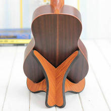 Soporte plegable portátil de madera para ukelele, soporte Vertical plegable para guitarra, bajo, violín, accesorios de estante de exhibición 2024 - compra barato