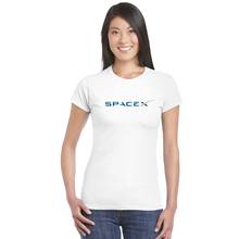 Женские футболки SpaceX, женская футболка с логотипом космического размера X, популярная футболка с коротким рукавом, женская футболка в простом стиле, женская футболка в научном стиле 2024 - купить недорого