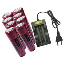 PKCELL 18650 battery 2200mah ICR18650 3.7V Rechargeable batteriy Li ion 18650 (GIFT 18650 battery charger 2slot)eu /us plug 2024 - buy cheap