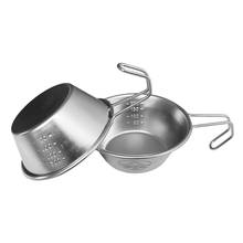 Stainless Steel 304 Camping Portable Utensils Pot Bowl  Cooker Picnic Cup Mountain Climbing Water Barbecue Tableware Tools 2024 - buy cheap
