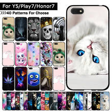 Мягкий силиконовый чехол для Huawei Y5 2018/Y5 Prime 2018/Honor Play 7/Honor 7s с животным принтом для Honor 7A 5,45 дюймов Чехлы Fundas 2024 - купить недорого