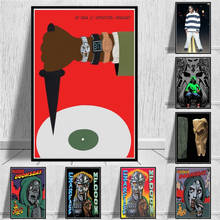 Póster impreso Madvillain MF Doom Madlib Hip Hop Rap Álbum de Música estrella arte lienzo decoración del hogar pintura 2024 - compra barato