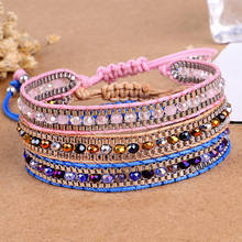 Bohemian Charm Lucky Crystal Rope Bracelet Handmade Women Multicolor MIYUKI Beads Friendship Bracelet Jewelry 2024 - buy cheap