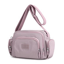 Bolsa de náilon de um ombro, multifuncional, casual, da moda, feminina, com múltiplos bolsos, transversal, 2021 2024 - compre barato