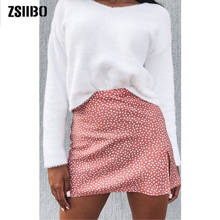 Saias femininas cintura alta, mini saia xadrez com blush 2024 - compre barato
