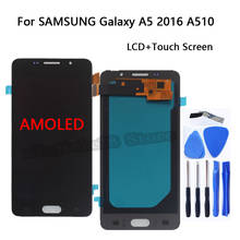 AMOLED For SAMSUNG Galaxy A5 2016 A510 LCD Display Touch Screen digitizer Phone Parts For Samsung A510 A5 2016 Screen Repair kit 2024 - buy cheap