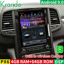 Krando-radio con audio Estéreo y WIFI para coche, reproductor multimedia con Android 9,0, pantalla táctil de 10,4 pulgadas, gps para coche, para Renault Koleos 2016 +/Megane 4 2017 2024 - compra barato