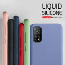 Funda blanda de silicona líquida para Xiaomi Mi 10t Pro Lite, funda de seguridad para Xiaomi Mi10t Pro Lite, carcasa a prueba de golpes para Xiaomi 10t, funda para teléfono 2024 - compra barato