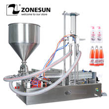 ZONESUN ZS-GTD2 двойная насадка для дайвинга машина для наполнения пасты крем для воды Шампунь Увлажняющий Лосьон косметическое масло мед палка еда 2024 - купить недорого