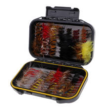 100pcs Fly Fishing Flies Kit, Handmade Fly Fishing Lures Dry/Wet Flies Streamer Nymph ith Waterproof Fly Box 2024 - buy cheap