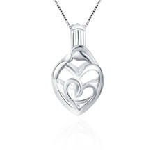 CLUCI-Colgante de perlas de Plata de Ley 925 para madre e chico, de plata 925 amuletos de corazón de amor, regalo para madre 2024 - compra barato