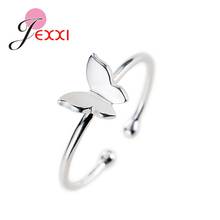 100% Pure 925 Sterling Silver Butterfly Rings For Women Fashion Opening Finger Rings For New Year Best Jewelry Gifts 2024 - buy cheap