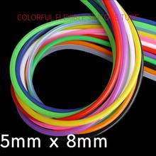 Colorido Flexível 5mm x 8 milímetros OD ID Tubo de Silicone de Grau Alimentício Não-tóxico Beber Água Mangueira de Borracha leite Cerveja Conector do Tubo Macio 2024 - compre barato