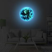 5cm 1PCS Luminous blue earth Cartoon DIY 3d Wall Stickers for kids rooms bedroom wall sticker Home decor Living Room Hot sale 2024 - buy cheap