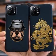 New Fashion Dragon Case For Xiaomi Mi 11 Luxury Black Cover For Xiaomi 11 Mi11 Phone Cases Mi 11 Soft TPu Fundas M2011K2C 6.81'' 2024 - buy cheap