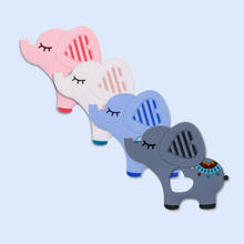Kovict 1pcs Elephant Baby Teether Rodent BPA Food Free Silicone Teething Nursing Pacifier  Teether 2024 - buy cheap