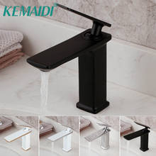 KEMAIDI 5 Choice Basin Faucet Brass Chrome Black Faucet Brush Nickel Sink Mixer Tap Vanity Hot Cold Water Bathroom Faucets 2024 - buy cheap