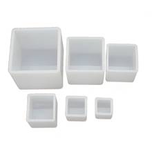 6Pcs Square Resin Mold Cube Silicone Molds Resin Casting Jewelry Making 6 Sizes 2024 - buy cheap