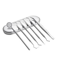 Conjunto de ferramentas dentais de aço inoxidável, espelho dentário, kit dentário, instrumento de espelho bucal, ponta dupla, ferramentas de preparação de dentista 2024 - compre barato