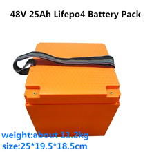 GTK водонепроницаемый чехол 48V 25Ah Lifepo4 батарейный блок с BMS для работающей силовой газонокосилки Троллинг мотор скутер + 5А зарядное устройство 2024 - купить недорого