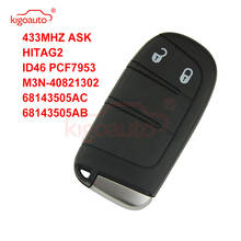 Kigoauto 68143505AC 68143505AB clave inteligente, 2 botones, 433Mhz para Jeep 2024 - compra barato