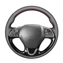 DIY Car Accessories Black Artificial Leather Steering Wheel Cover for Mitsubishi ASX Outlander Mirage 2016-2019 Eclipse (Cross) 2024 - buy cheap