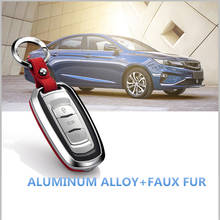 Funda protectora para llave de coche de aleación de Zinc de cuero de gamuza para Geely Atlas Boyue NL3 EX7 Emgrand X7 SUV GT GC9 borui 2024 - compra barato