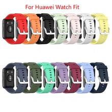 Silicone Sports Watch band For Huawei Watch Fit Bracelet Wristband For Huawei Watch Fit TIA-B09 Smart Watch Replacement Strap 2024 - buy cheap