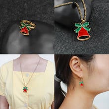 Collar de cascabel para mujer, joyería de campanas de navidad, regalos, dijes de Navidad, colgantes, accesorios para mujer 2024 - compra barato