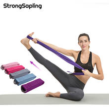 Yoga Pull Strap D-ring Belt Polyester Long Resistance Band Adjustable Latin Dance Stretching Band Yoga Pilates Fitness Equipment 2024 - buy cheap