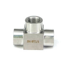 1/4" NPT Female Pressure 4000 PSI 304 Stainless Steel Tee 3 Way Pipe Fitting Water Gas oil, for Female 2024 - buy cheap