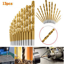 13pcs Left Handed Drill Bit Set M2 HSS with Titanium Nitride Coating Tools for electric digital Drill Bits accessories 2024 - buy cheap