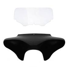 Motorcycle Front Outer Batwing Fairing With Clear/Smoke Windshield For Harley Touring Dyna Fat Boy Road King V Star Shadow 2024 - buy cheap