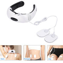 Electric Neck Cervical Traction Therapy Massage Collar EMS Electronic Pulse Body Massager Electrode Pads 2024 - buy cheap