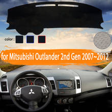 for Mitsubishi Outlander 2nd Gen 2007~2012 Car Dashboard Cover Dashmat Avoid light  Sun Shade Carpet Car Accessories 2008 2009 2024 - buy cheap