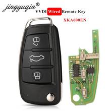Jingyuqin-mando a distancia Universal para coche, llave de 3 botones con cable para herramienta VVDI, VVDI2 XKA600EN, para Audi A6L Q7, 5 unids/lote 2024 - compra barato