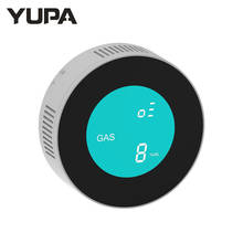 Yupa sem fio lcd digital sensor de gás combustível detector vazamento de gás natural casa inteligente alarme sensor para cozinha casa 2024 - compre barato