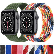 Тканевый нейлоновый ремешок для Apple Watch Series 6 SE 5 4 3 2, эластичный браслет для наручных часов, 38 мм 42 мм 40 мм 44 мм 2024 - купить недорого