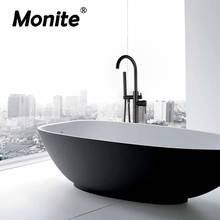Monite Free Standing Matte Black Bathtub Bathroom Faucet Chrome Polish Bath Floor Mount Bathtub Mixer Nickel Brush Shower Faucet 2024 - buy cheap